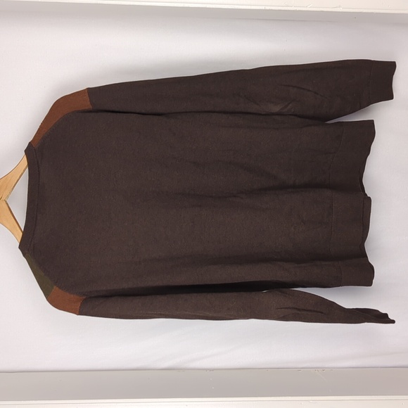 ROUNDTREE & YORKE Men's Large Brown Colorblock Crewneck Sweater - Picture 4 of 4